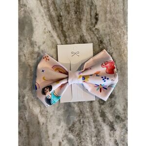 Fairytale Hair Bow – Disney Princess Print 5 Inch Hair Bow on an Alligator Clip